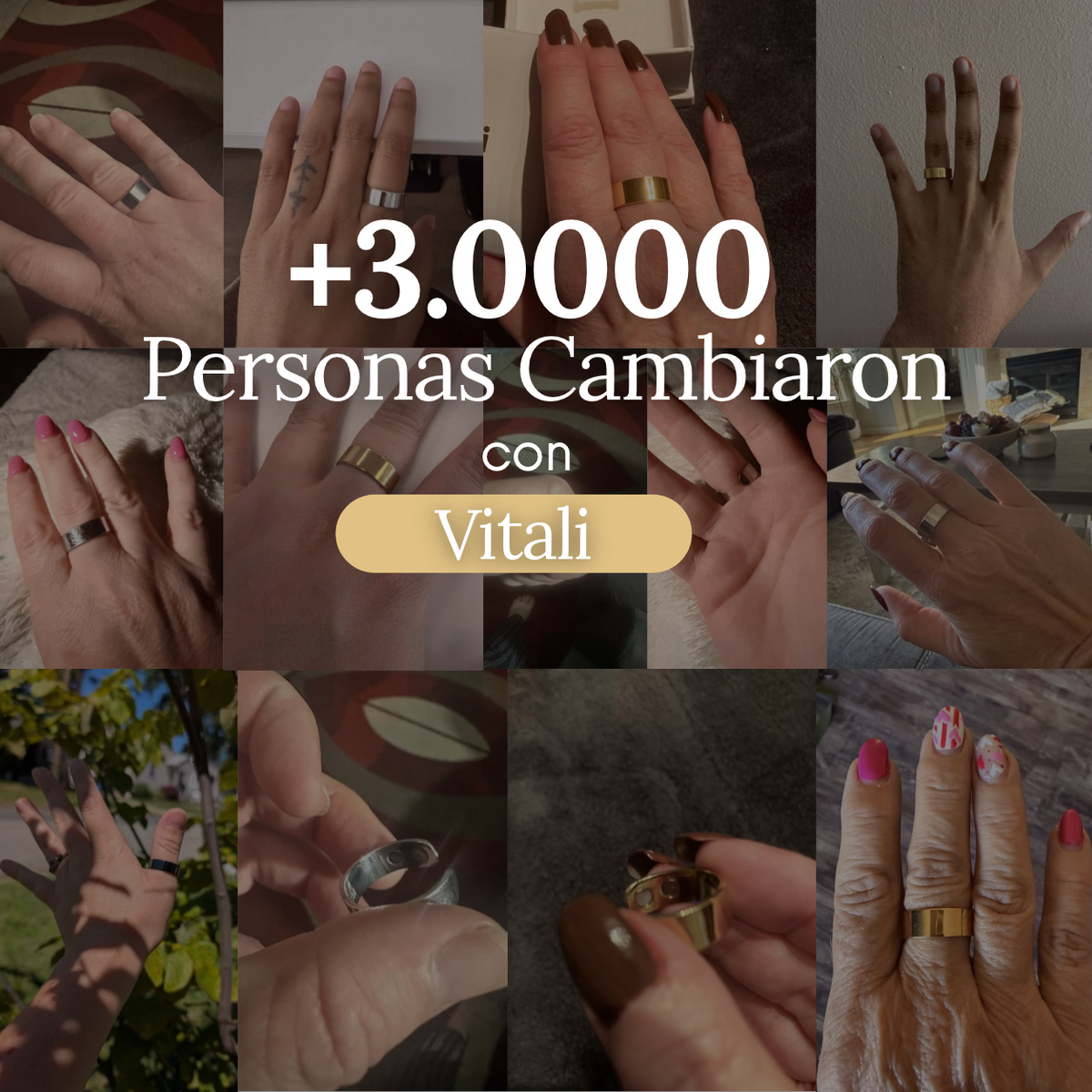 Anillo Vitali® Comfort de forma natural.