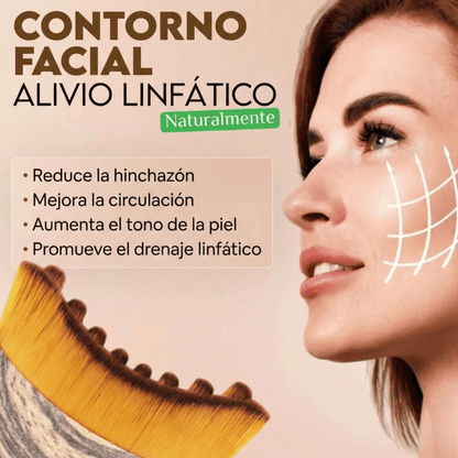 Cepillo facial de contorno linfático. Black Lemon™