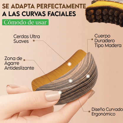 Cepillo facial de contorno linfático. Black Lemon™