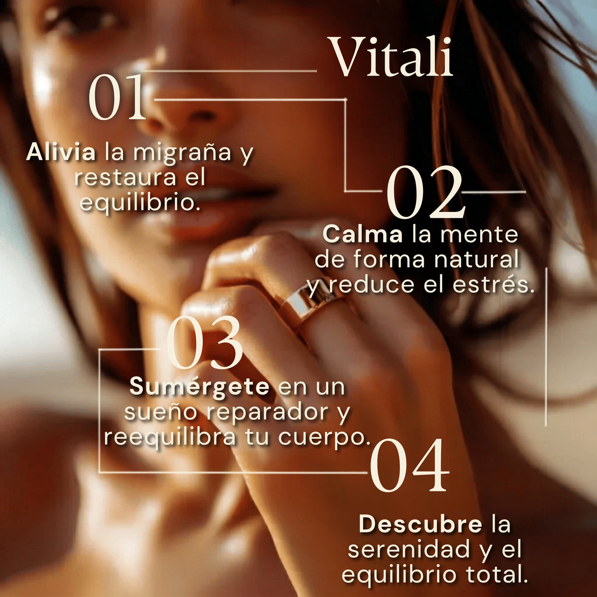 Anillo Vitali® Comfort de forma natural.